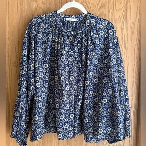 Doen Floral Blue Jane Top